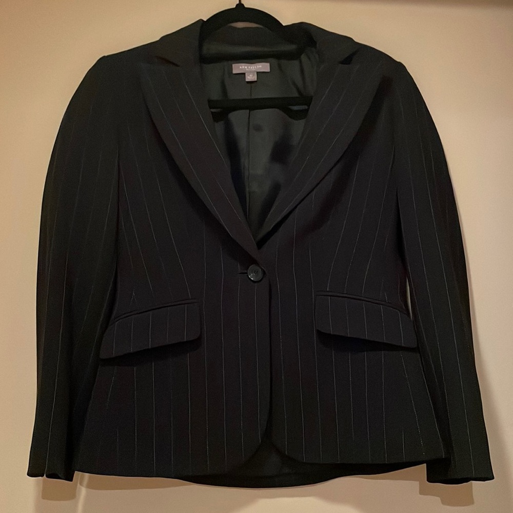 Ann Taylor Petite 3-piece pinstripe suit size 0P
